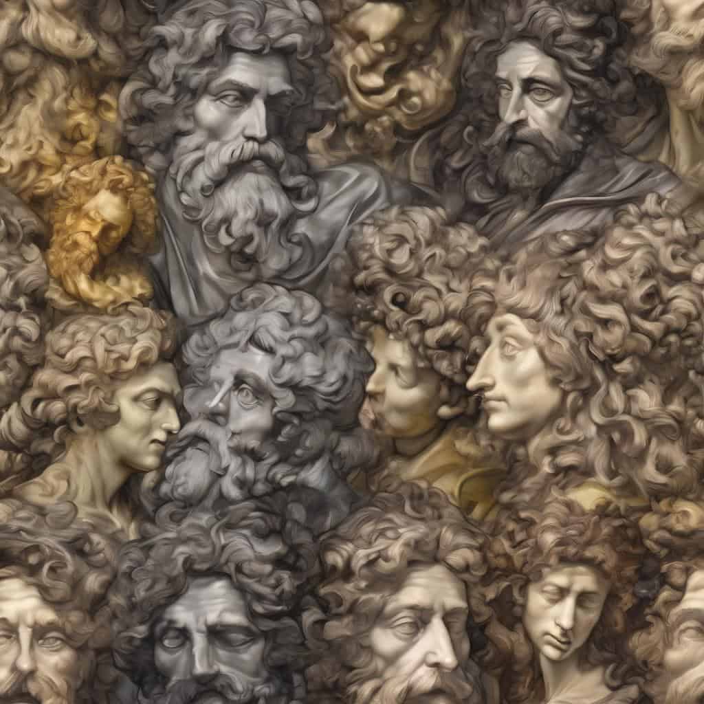 Ανθρώπινες κεφαλές από μάρμαρο, έργο τέχνης διακεκριμένων δημιουργών, καλλιτεχνική πορεία και αναγνώριση στην τέχνη.